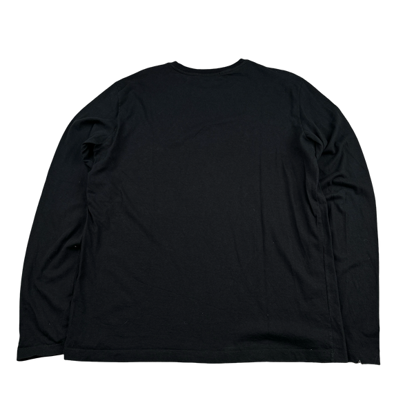 Stone Island 2008 Denims Navy Indigo Blue Spellout Longsleeve Shirt - XXL