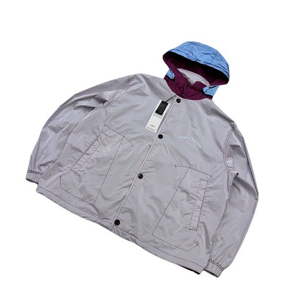 Stone Island Nylon Metal Reflective Marina Jacket - Large