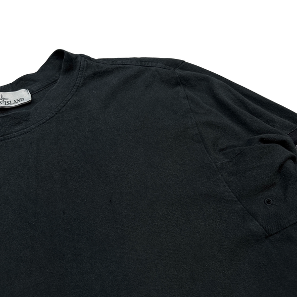 Stone Island Black 2015 Longsleeve Cotton Top - XL