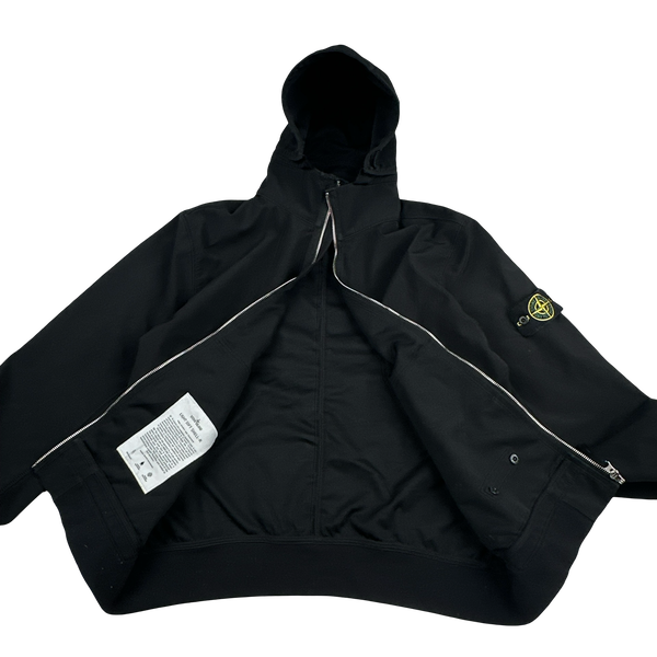 Stone Island 2019 Black Light Soft Shell R Jacket - Large