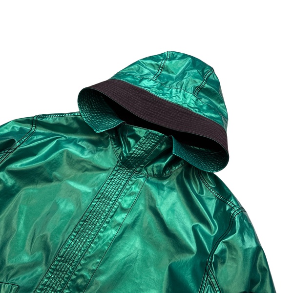 Stone Island Reversible Green Spaceman Raso Gommato Jacket - XXL