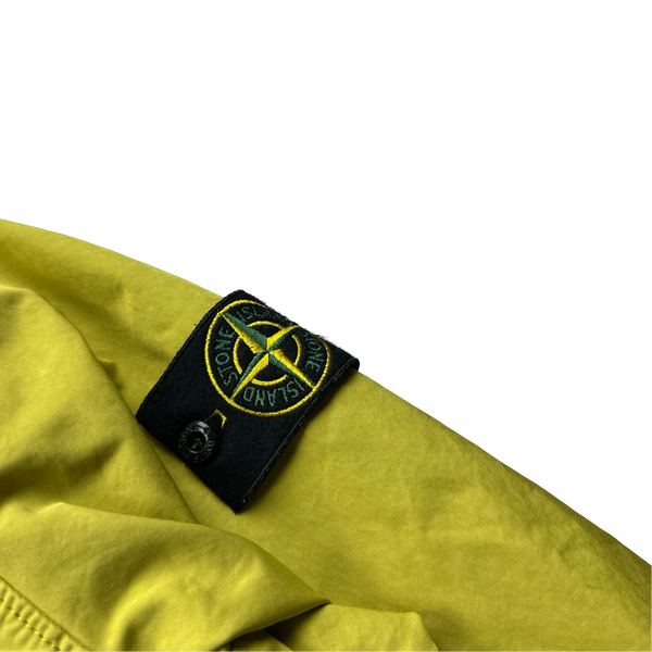 Stone Island Yellow David TC Garment Dyed Parka Jacket - Large