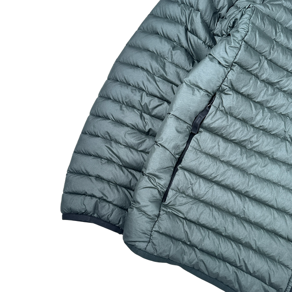 Stone Island 2022 Pine Green Loom Woven Chambers R Nylon Down TC Jacket - XL