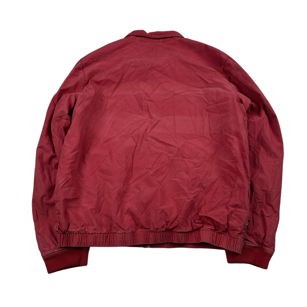 Stussy International Red Collared Bomber Jacket - Large