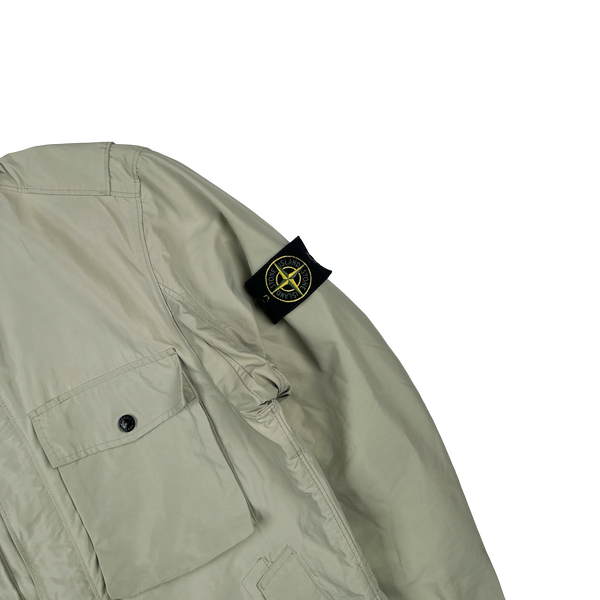 Stone Island 2019 Tan Micro Reps Multipocket Parka Jacket - Medium