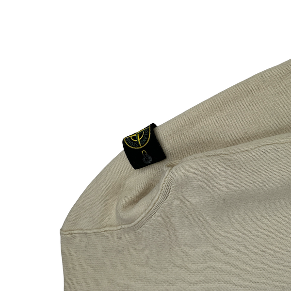 Stone Island 2014 Cream Knitted Wool Pullover Jumper - Medium