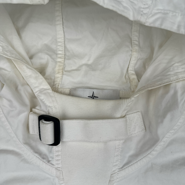 Stone Island 2021 White Multi Pocket Smock - Small