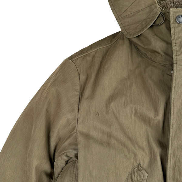 CP Company 2006 Khaki Multi Pocket Down Lined Jacket - Medium