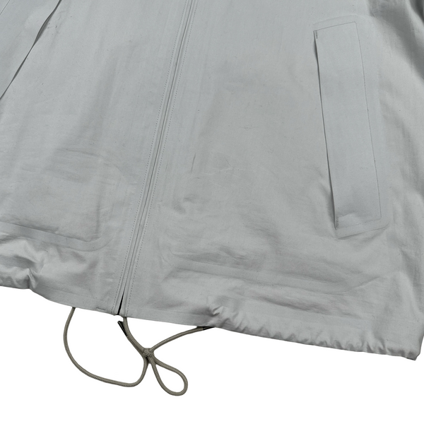 Ten C Lightweight Buttoned Neck Anorak Cotton Jacket - Large