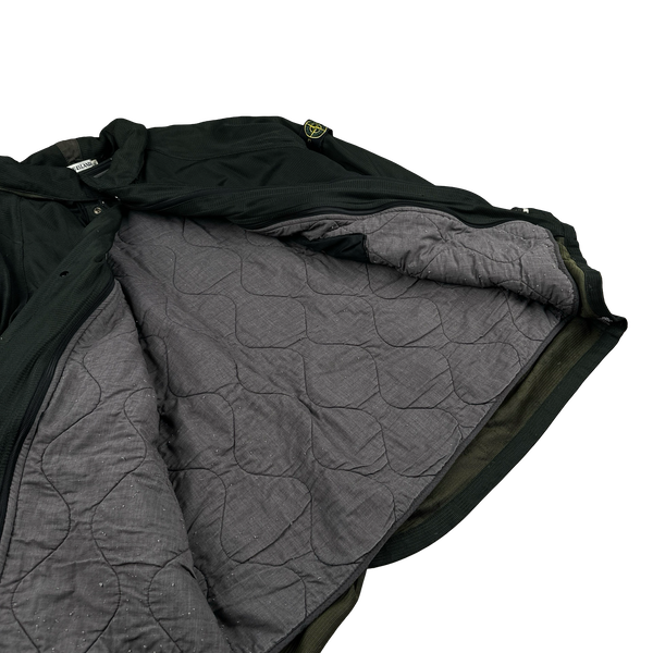 Stone Island Vintage 1996 Emerald Green Boxy Fit Dual Layer Mesh Jacket - XL