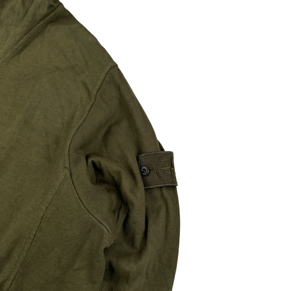 Stone Island 2023 Khaki Ghost Piece Cotton Hoodie - 3XL