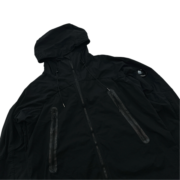 CP Company Pro Tek Black Hooded Jacket - XXL