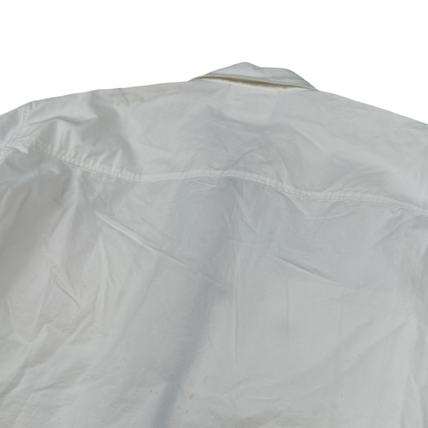 CP Company White Cotton Overshirt - Large