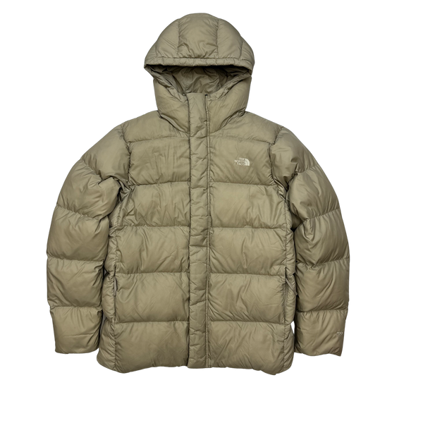 North Face Beige 700 Down Fill Puffer Jacket - Medium