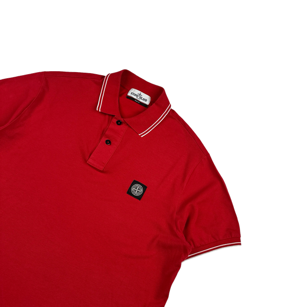 Stone Island 2018 Red Polo Shirt - XL