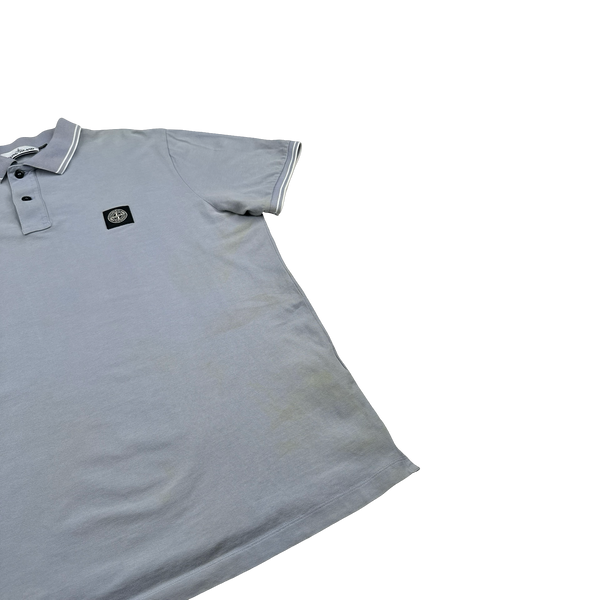Stone Island Light Blue Short Sleeve Polo - 3XL
