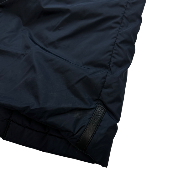 Prada Navy Nylon Black Label Padded Jacket - XL