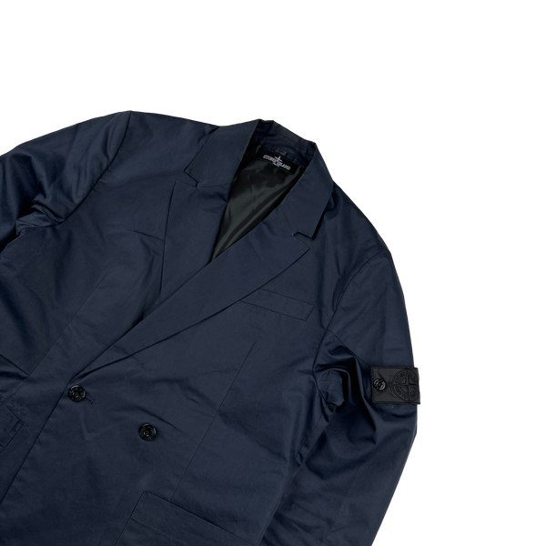 Stone Island Navy Shadow Project Blazer Jacket - Medium