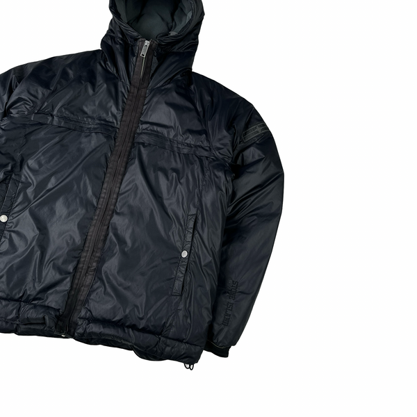 Stone Island 2006 Denims Navy Nylon Fleece Lined Hooded Jacket  - XL