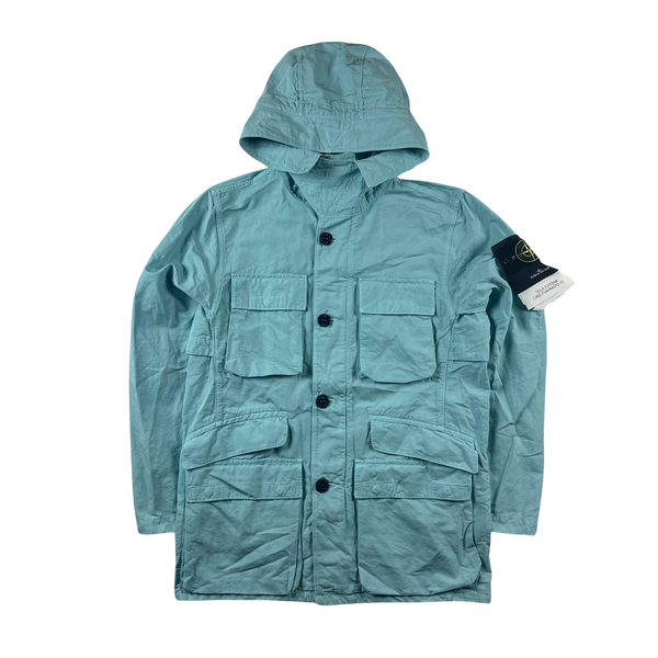 Stone Island 2022 Tela Cotone Lino Flammato TC Jacket - Small