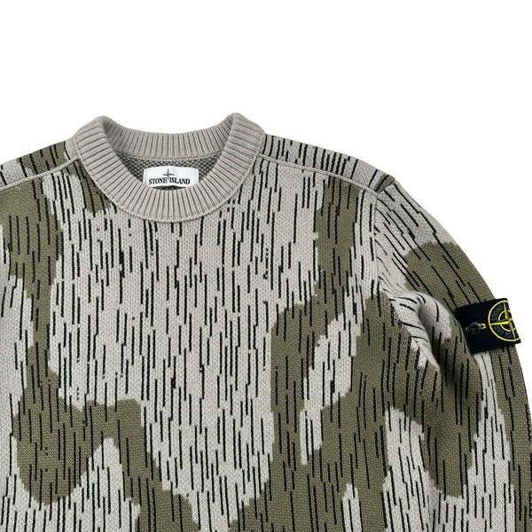 Stone Island 2021 Rain Camo Knitted Crewneck - Large – Mat's Island