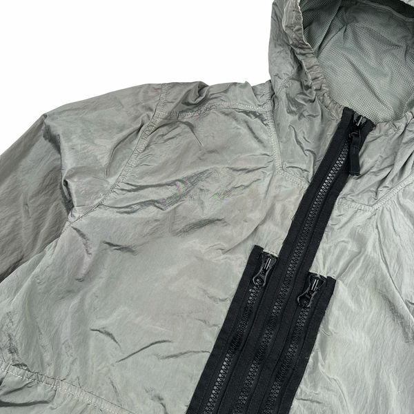 Stone Island 2017 Grey Zipped Nylon Metal Overshirt - Large