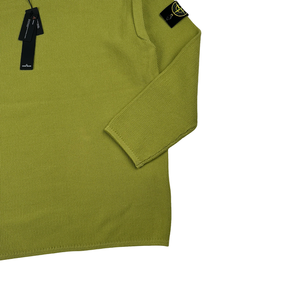 Stone Island 2025 Green Wool Blend Crewneck Knit Jumper - Large