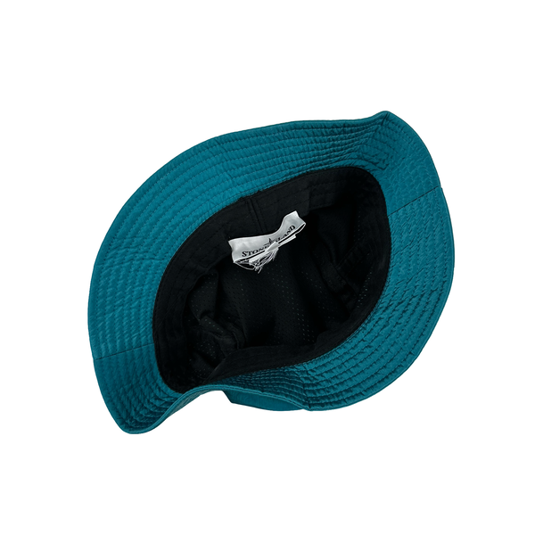 Stone Island Blue Nylon Metal Bucket Hat - Large