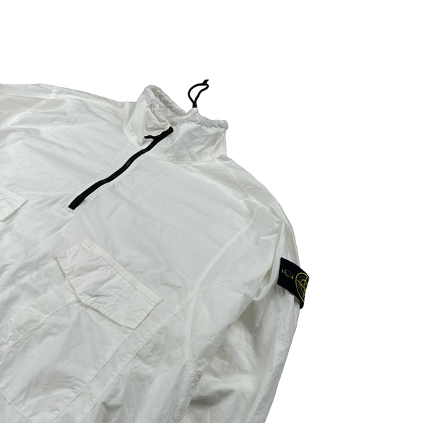 Stone Island 2023 White Cotton Smock Overshirt - XL