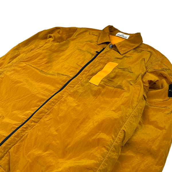 Stone Island 2017 Orange Nylon Metal Shimmer Overshirt - Medium