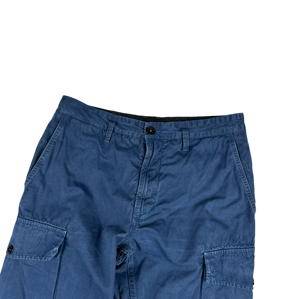 Stone Island 2019 Blue Slim Fit Cargo Trousers - 32"