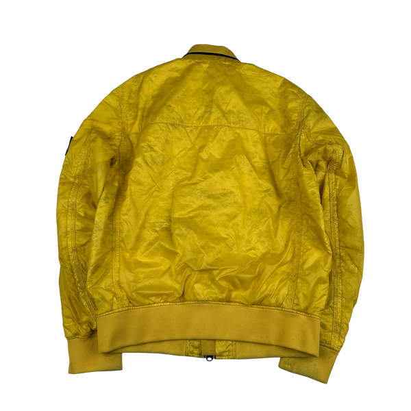 Stone Island 2013 Yellow Micro Rip Stop Tyveck Shield Jacket - Large