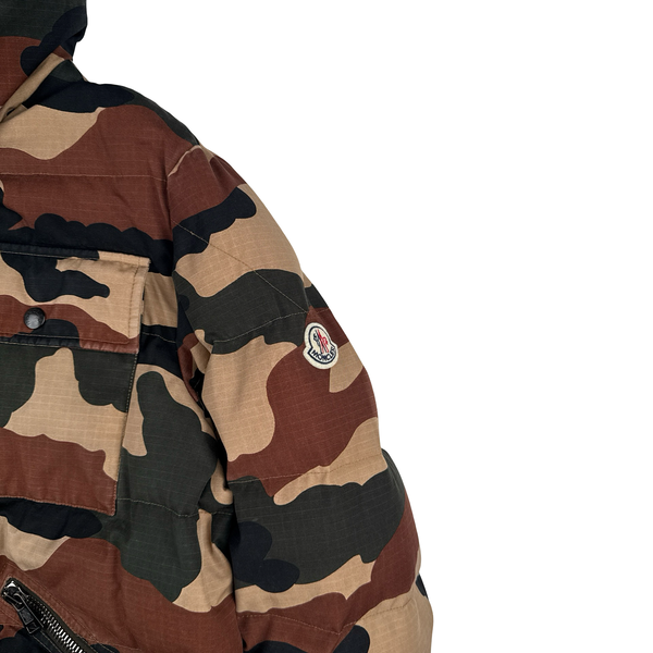 Moncler Norme Afnor Camo Down Filled Jacket - Large