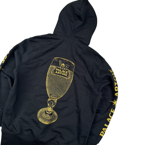 Palace Artois Gold Spellout Thick Hoodie - Small