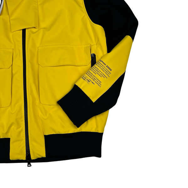 Paul & Shark Yellow Typhoon 20000 Waterproof Hybrid Nylon Knitted Jacket - Large