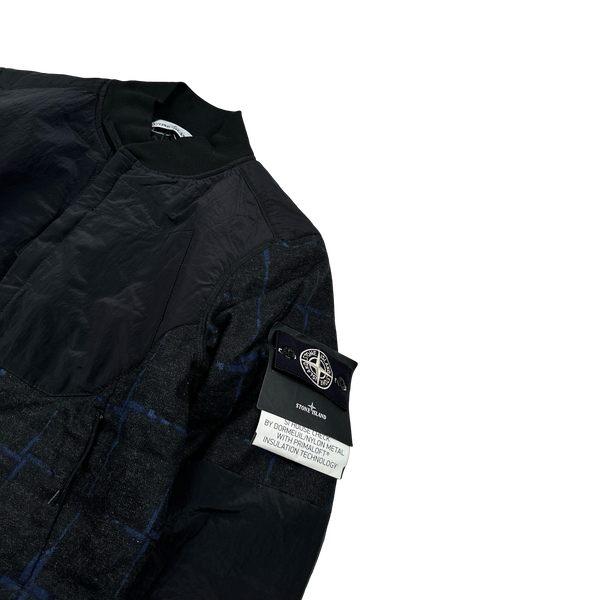 Stone Island 2016 Dormeuil Cloth Nylon Metal Primaloft Bomber Jacket - Small