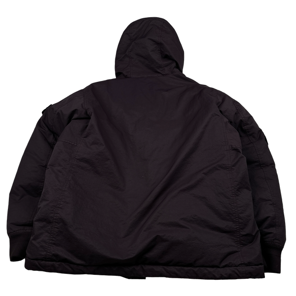 Stone Island 2023 Plum Opaque Nylon Twill Down-TC Puffer Jacket