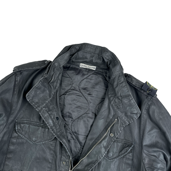 Stone Island 2008 Lino Flax Shoulder Badge Jacket - XL