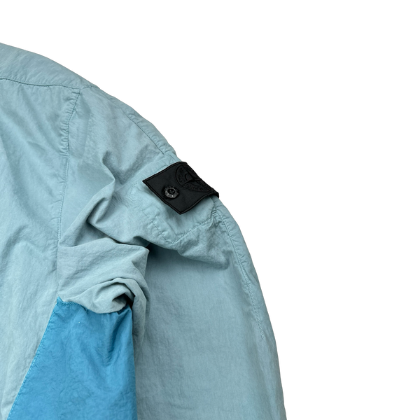 Stone Island Shadow Project 2020 Blue Colour Block Cotton Pocket Zipped Jacket - XL