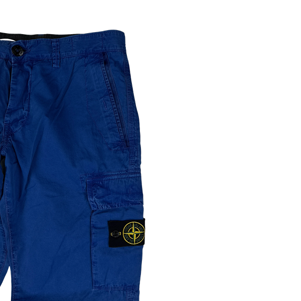 Stone Island 2014 Blue Slim Fit Cargo Trousers - 32"