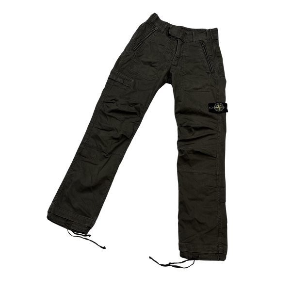 Stone Island 2007 Thick Cotton Cargo Trousers - 30"