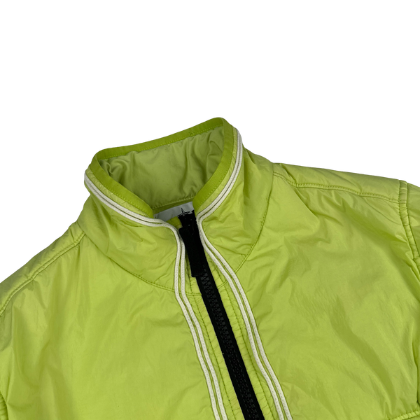 Stone Island 2019 Yellow Crinkle Reps Padded Jacket - Small