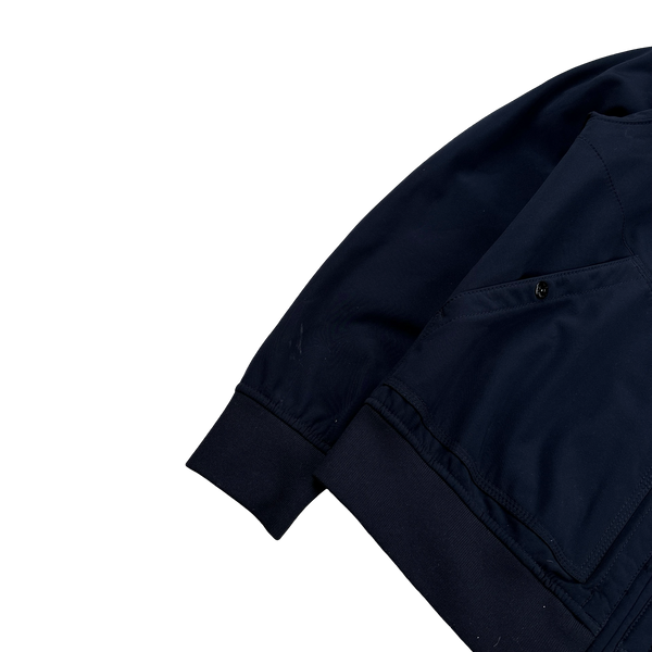 Stone Island 2012 Navy Fleece Lined Soft Shell R Jacket - XL