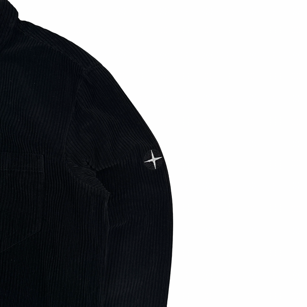 Stone Island 2019 Black Jumbo Corduroy Overshirt - XL