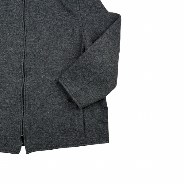 Burberry Grey Wool Nova Check Collar Lined Jacket - XL