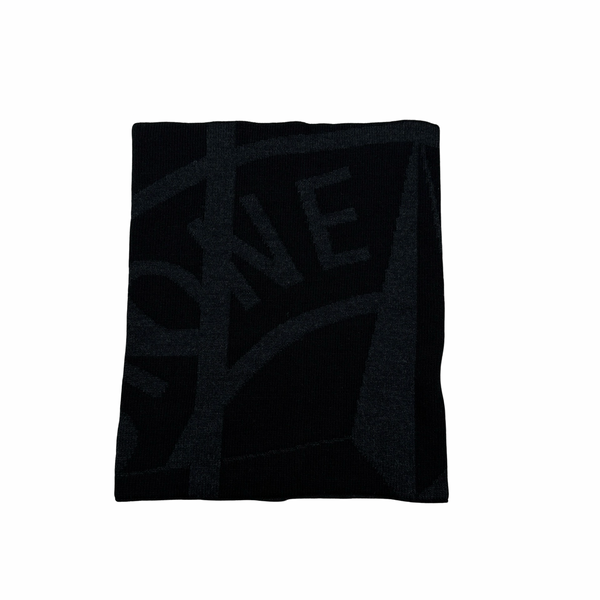 Stone Island Wool Blend Mixed Yarn Graphic Snood Scarf