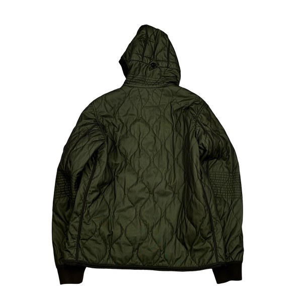 CP Company Green Quilted Bi Mesh Jacket - XL