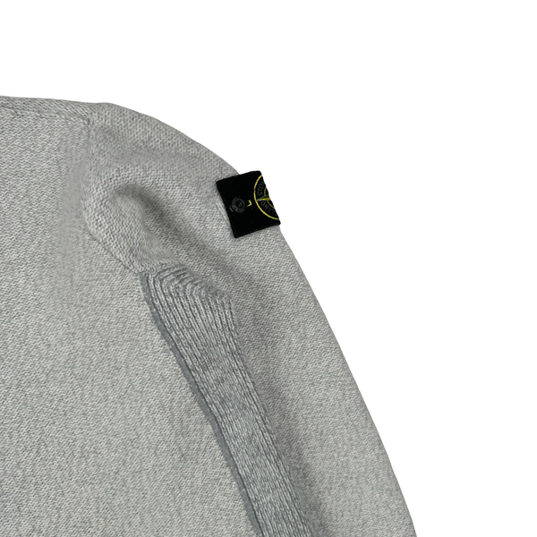 Stone Island 2022 Grey Mock Neck Knit Jumper - Large