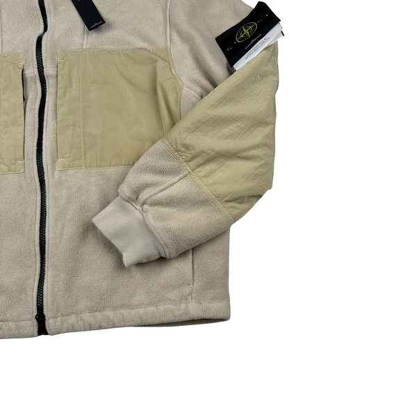Stone Island Cotton Pile Nylon-TC Zip up Fleece - Large