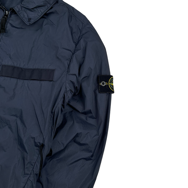 Stone Island Navy Crinkle Reps Cotton Lined Jacket - Large